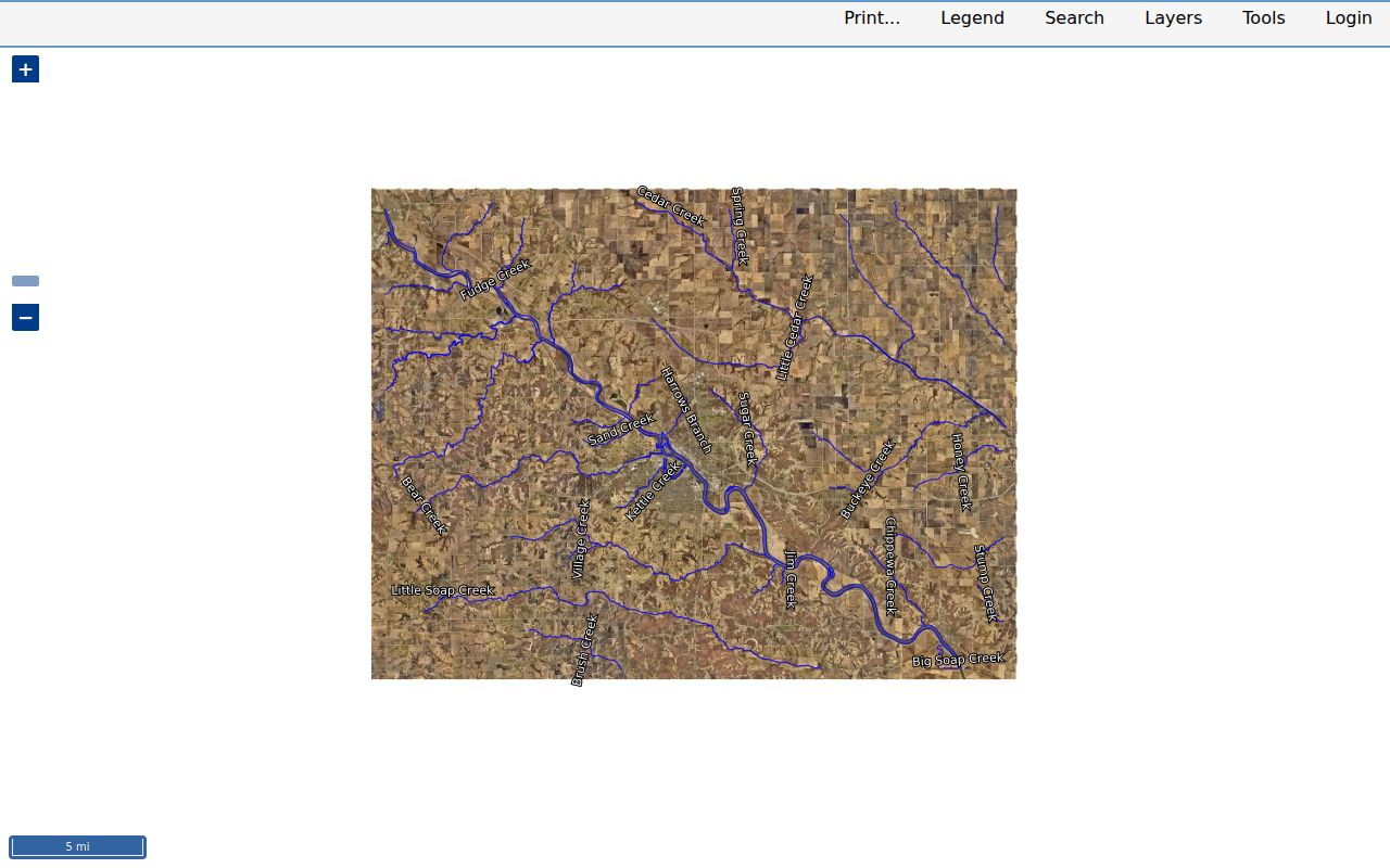 Wapello County CAMAvision map for parcels around an Ottumwa address